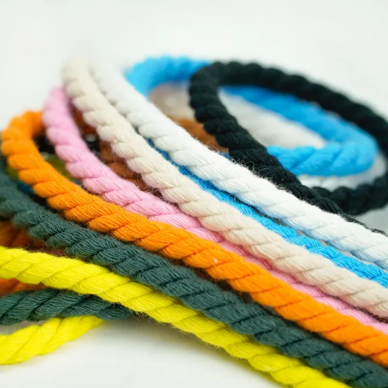1Pair Round Twisted Rope Laces Kid Adult Sneaker 6MM Width Cotton Shoelace Rubber Bands for Casual Shoe 120/140/160CM Accessorie