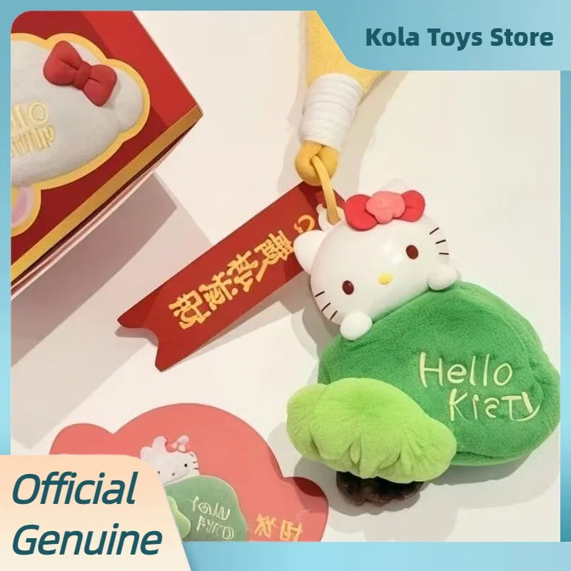 Genuine Hellokitty Happy New Year Series Blind Box Cute Lucky Aromatherapy Pendant Dolls Kitty Mystery Box Toys Birthday Gift