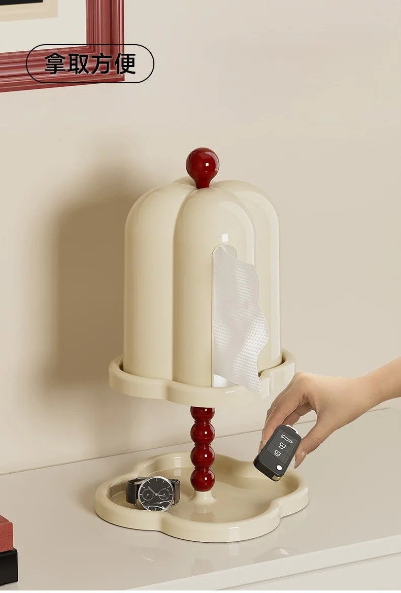French retro tissue box in the ancient style of advanced sense of box creative living room light luxury pumping paper box